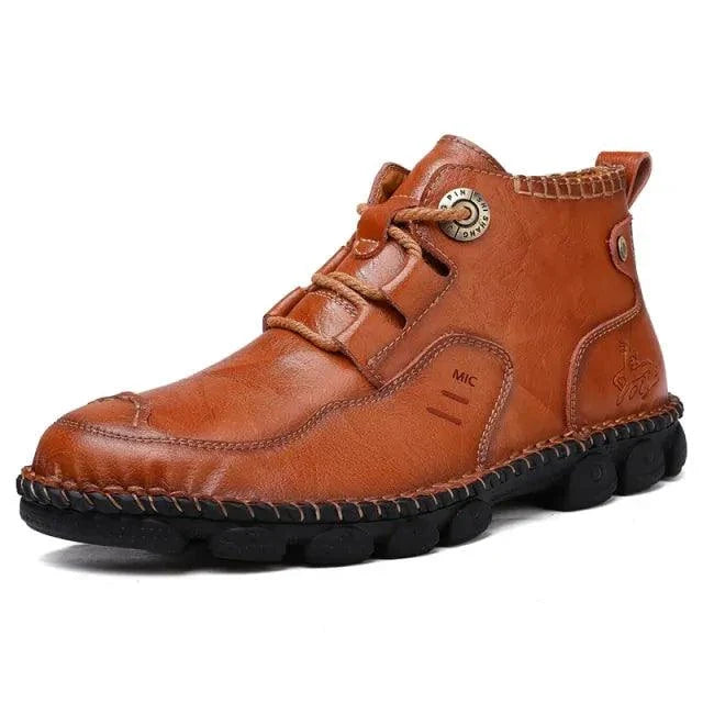 Men's stylish ankle boots from MANDOTOS featuring a sleek design, leather upper, and durable sole for versatile casual wear.