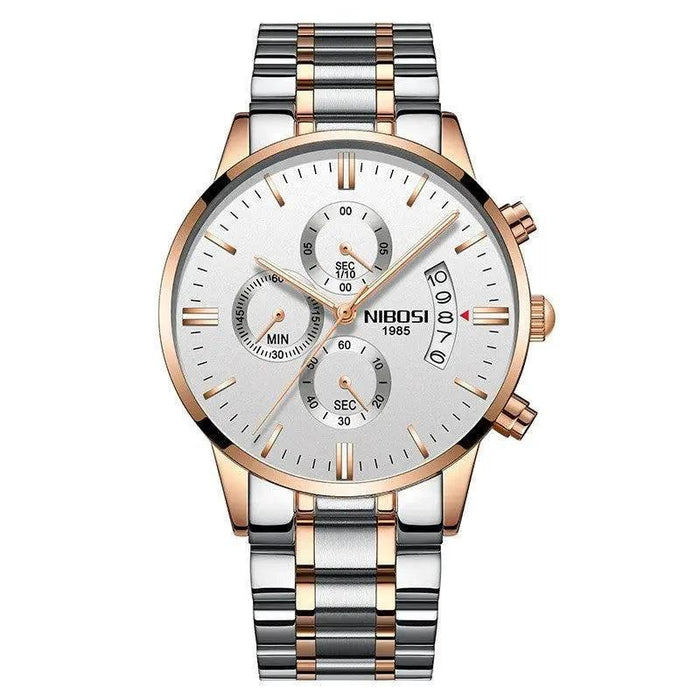 Mandotos men's stylish watch from the timepiece collection with a sleek metal band and modern dial design.