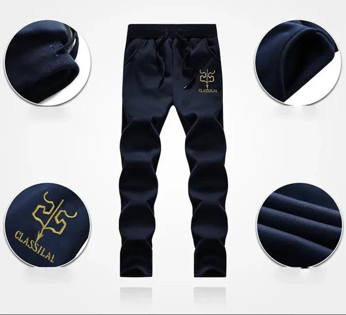 Mandotos men's winter sports set, stylish and warm 2-piece outdoor adventure ensemble with insulated jackets and pants.
