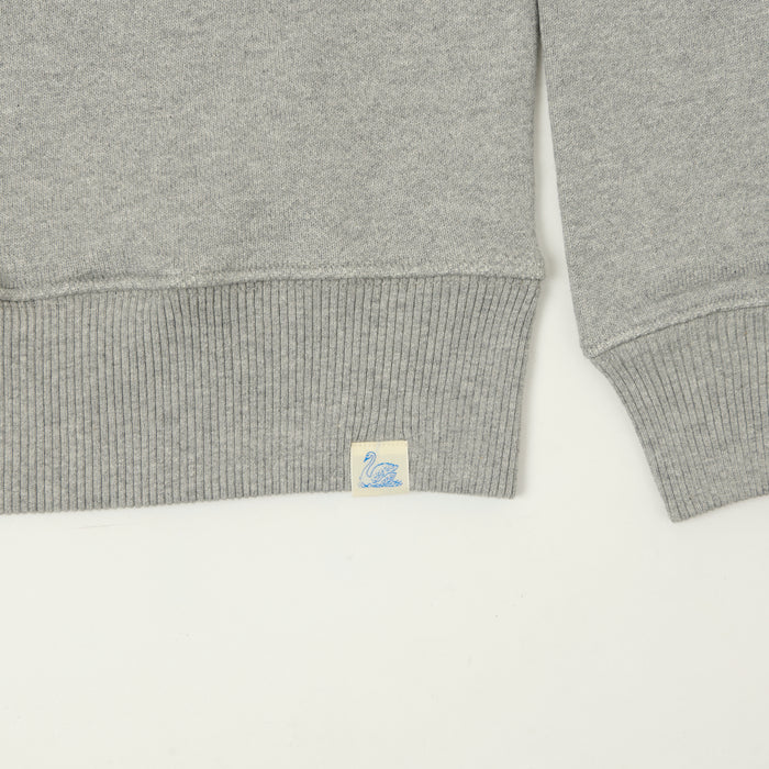 Merz b. Schwanen Authentic Fleece Classic Fit Sweatshirt - Grey Melange