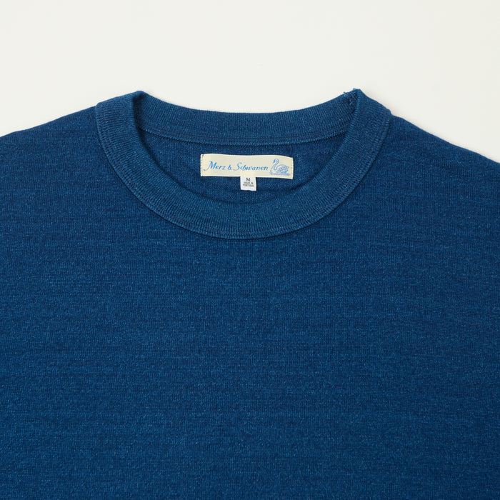 Merz b. Schwanen Classic Jersey T-Shirt - Indigo