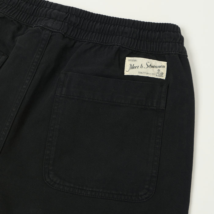 Merz b. Schwanen Cotton Twill Shorts - Deep Black
