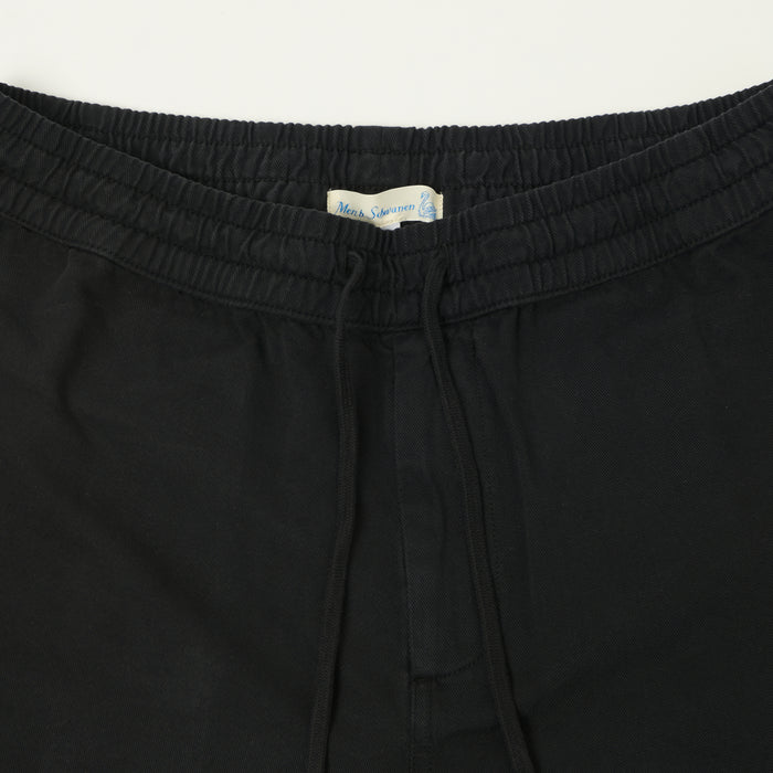 Merz b. Schwanen Cotton Twill Shorts - Deep Black