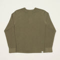 Merz b. Schwanen Lightweight Waffle Knit Sweater - Army