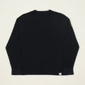 Merz b. Schwanen Lightweight Waffle Knit Sweater - Dark Navy
