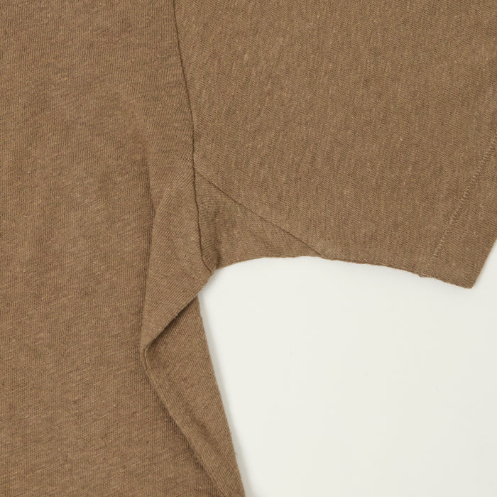 Merz b. Schwanen Linen-Cotton Relaxed Fit Polo Shirt - Faded Grain