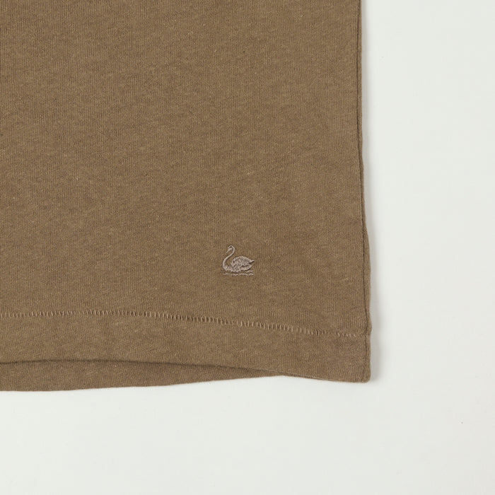 Merz b. Schwanen Linen & Organic Cotton T-shirt - Faded Grain