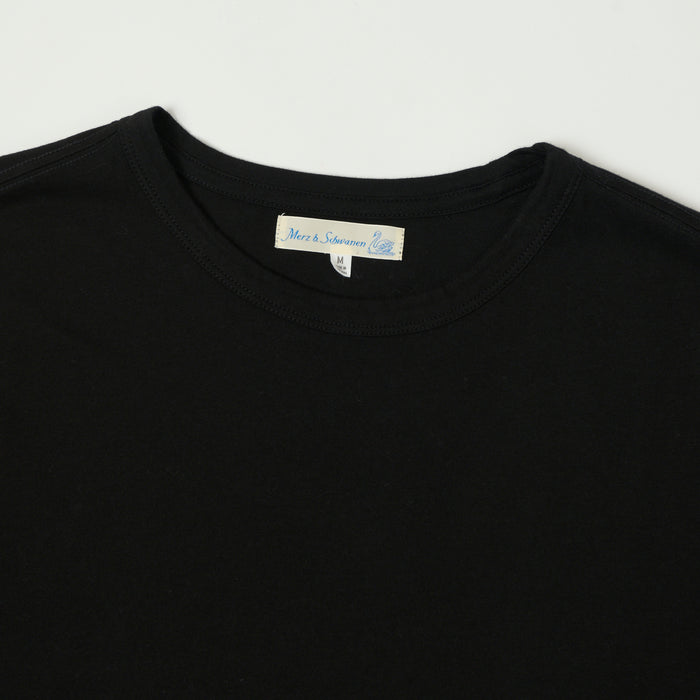 Merz b. Schwanen Pima Cotton T-Shirt - Deep Black