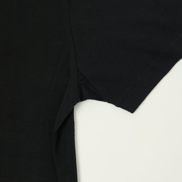 Merz b. Schwanen Pima Cotton V-Neck T-Shirt - Deep Black