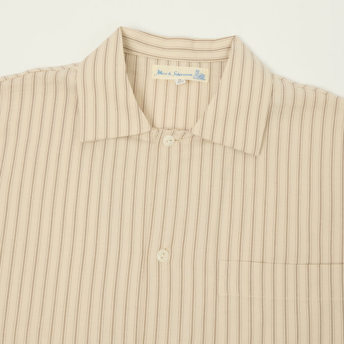 Merz b. Schwanen Pyjama Top - Nature/Chocolate
