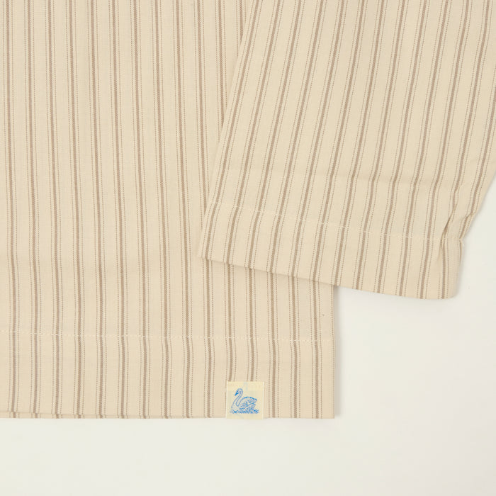 Merz b. Schwanen Pyjama Top - Nature/Chocolate