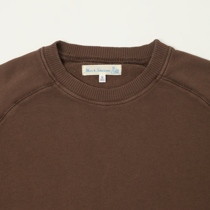 Merz b. Schwanen Raglan Sweatshirt - Chocolate