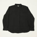 Merz b. Schwanen Relaxed Fit Linen Shirt - Deep Black