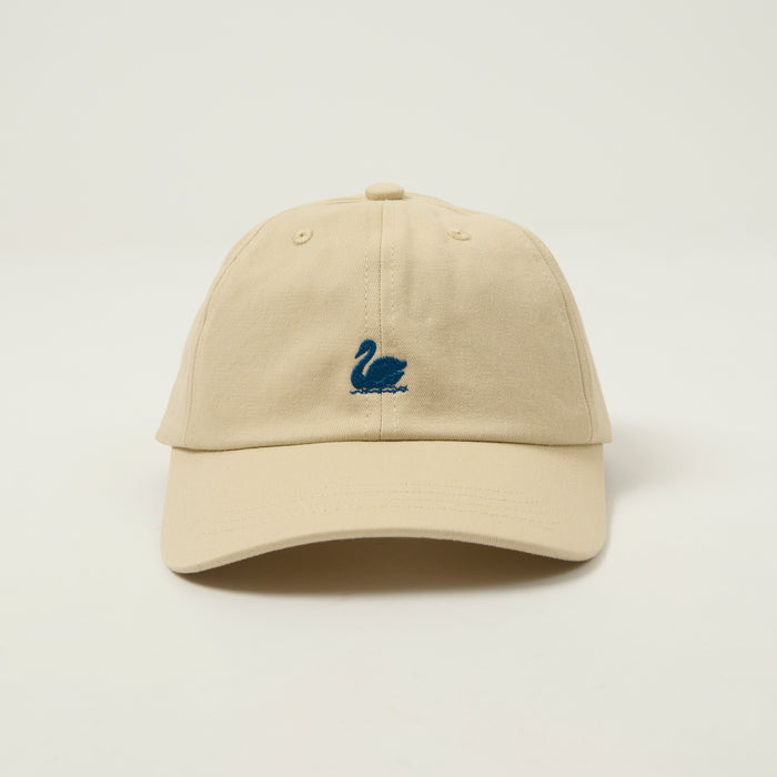 Merz b. Schwanen Swan Logo Cap - Light Khaki/Deep Blue