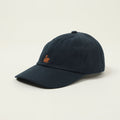 Merz b. Schwanen Swan Logo Cotton Twill Cap - Night Blue/Nut