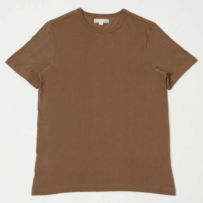 Merz b. Schwanen 'The Originals' 1950s Classic Lightweight T-Shirt - Nut
