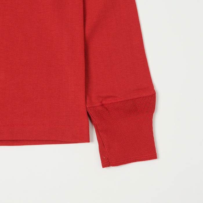 Merz b. Schwanen 'The Originals' 206 Long Sleeve Henley - Red