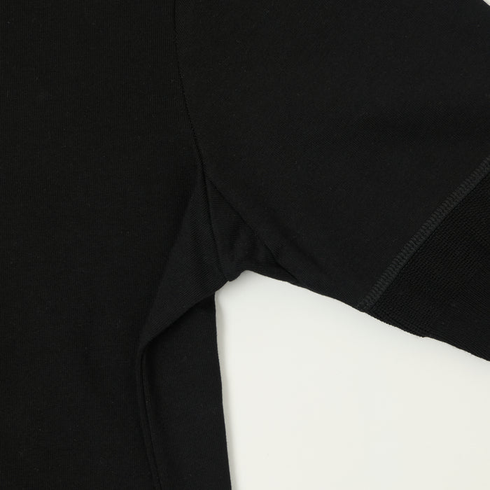 Merz b. Schwanen 'The Originals' 2M07 Short Sleeve Henley - Deep Black
