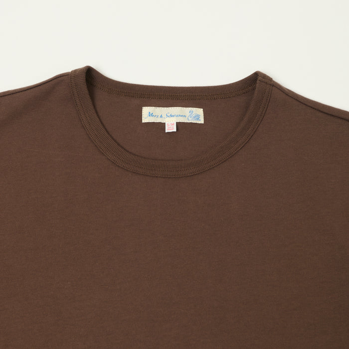 Merz b. Schwanen 'The Originals' 2M15 Classic Jersey T-Shirt - Chocolate