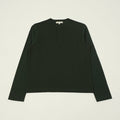 Merz b. Schwanen 'The Originals' 2M16LS Classic Cropped Long Sleeve Henley - Forest