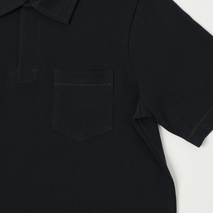 Merz b. Schwanen 'The Originals' 2PKPL Pocket Polo Shirt - Charcoal