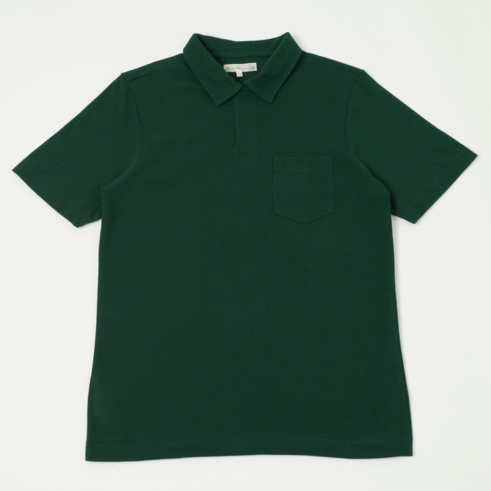 Merz b. Schwanen 'The Originals' 2PKPL Pocket Polo Shirt - Classic Green