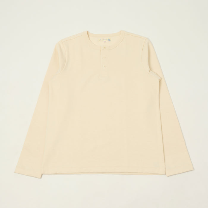 Merz b. Schwanen 'The Originals' 2S08 Relaxed Fit Heavyweight Long Sleeve Henley - Nature