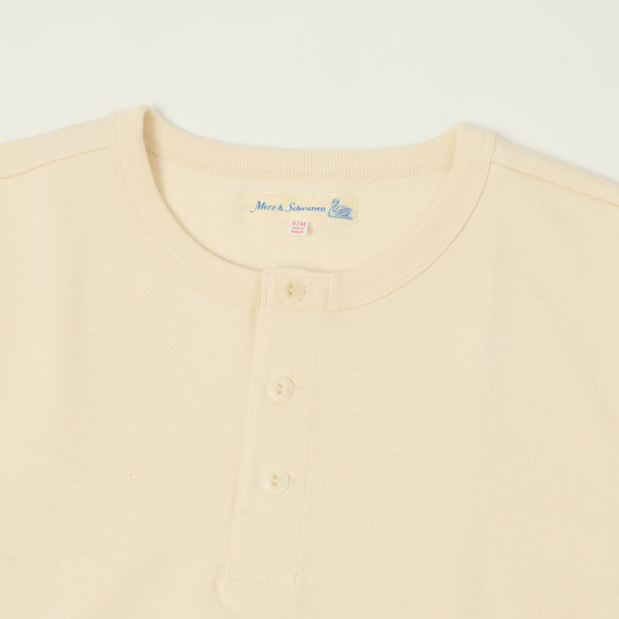 Merz b. Schwanen 'The Originals' 2S08 Relaxed Fit Heavyweight Long Sleeve Henley - Nature