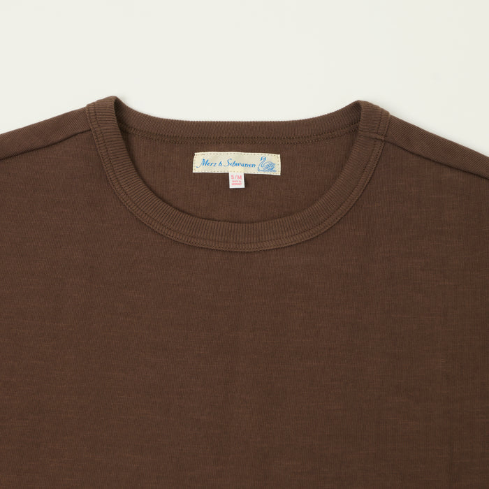 Merz b. Schwanen 'The Originals' 2S14 Relaxed Heavyweight T-Shirt - Chocolate
