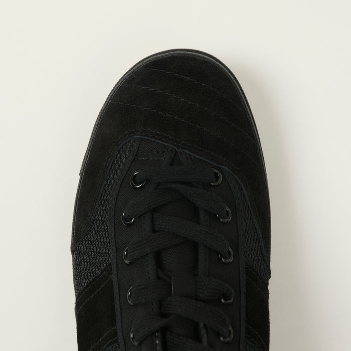 Moonstar 'Gymna Ace' Rubber Sole Trainer - Black