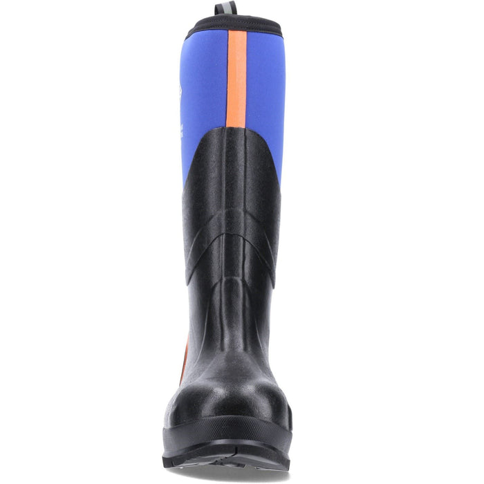 Muck Boots Chore Max S5 Rubber Black/Blue/Orange Wellington Boots