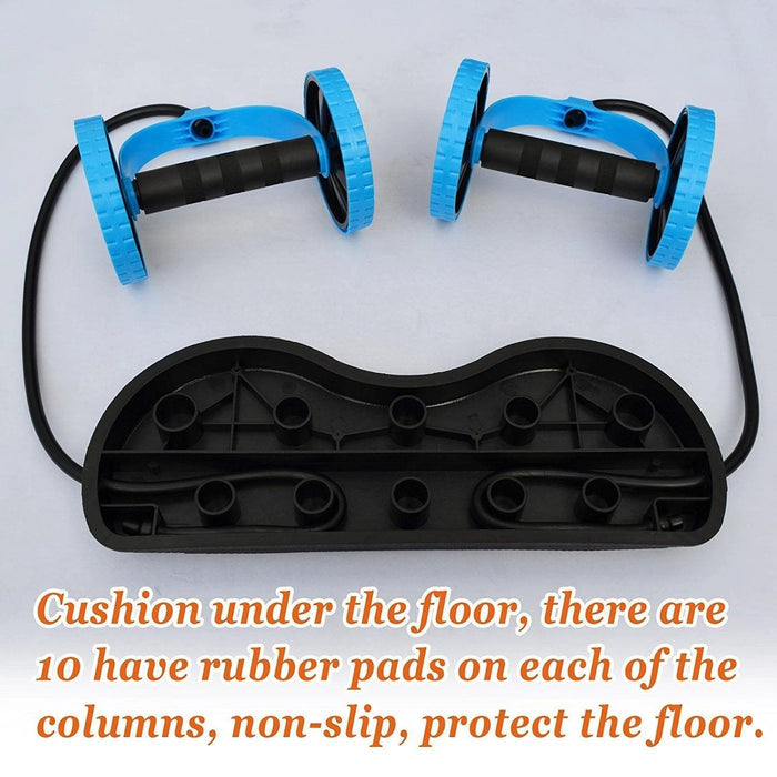 Mandotos multi-function puller abdominal muscle wheel and fitness roller for core strength and exercise training.