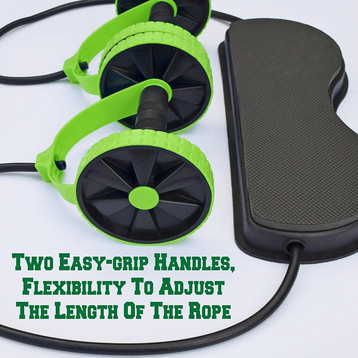 Mandotos multi-function puller abdominal muscle wheel and fitness roller for core strengthening and abdominal workouts.