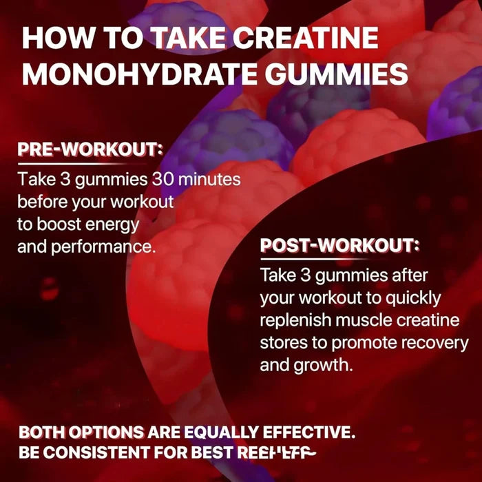 Mandotos Muscle Boost Gummies in a jar, showing the colorful gummy supplements designed to support muscle growth and recovery.