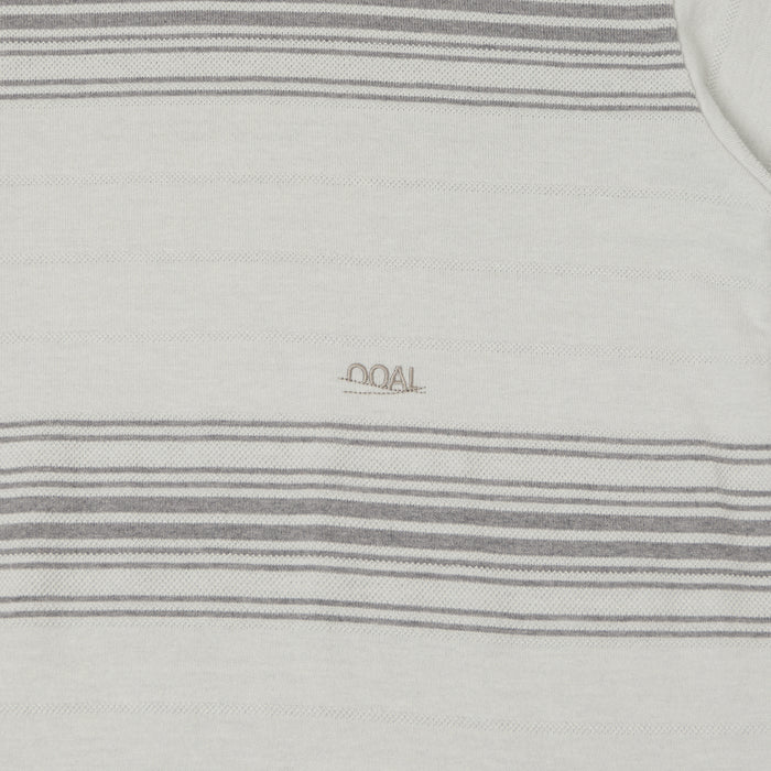 Nanamica Classic Striped T-Shirt - Light Grey