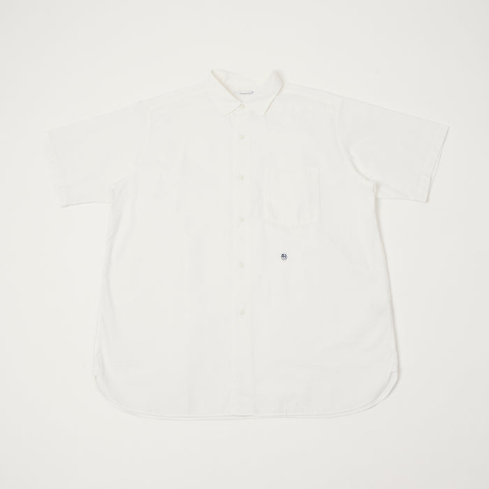 Nanamica Short Sleeve Wind Shirt - Off White
