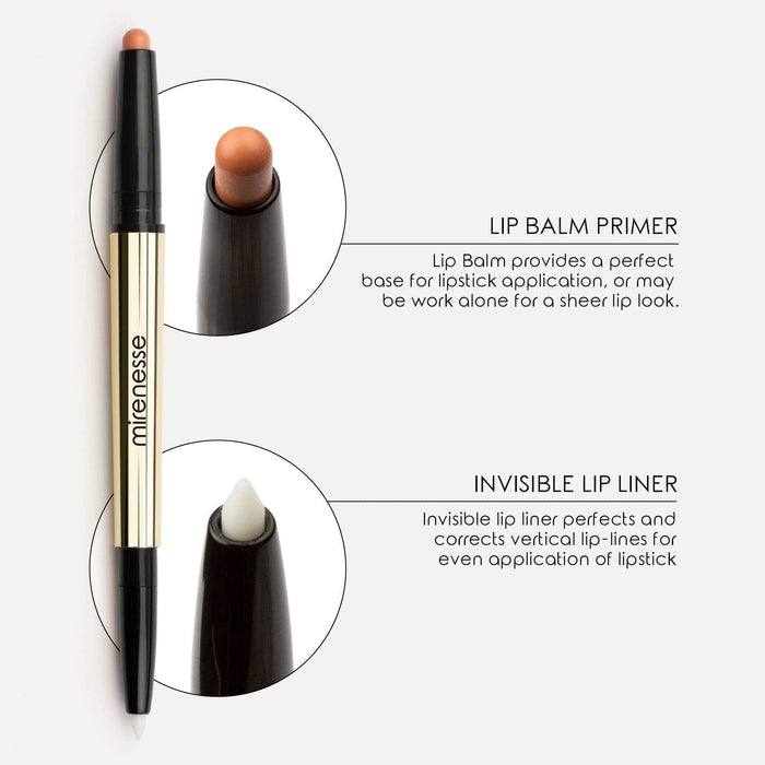 MIRENESSE LIP 0.6g/0.12g / 0.02oz/0.004oz Natural Lip Primer Duet
