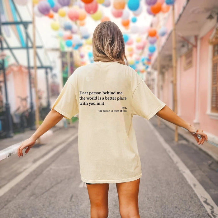 Ancient Energy women's letter T-shirt with round neck, short sleeves, and slogan print, casual fashion top for women.