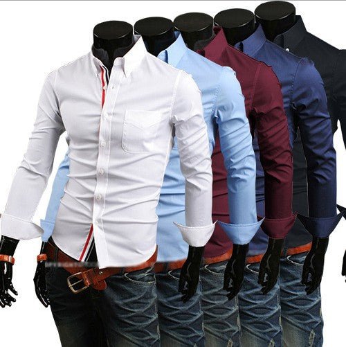 Men's long-sleeved shirt from Ancient Energy, showcasing a stylish design and comfortable fit, ideal for casual or formal wear.