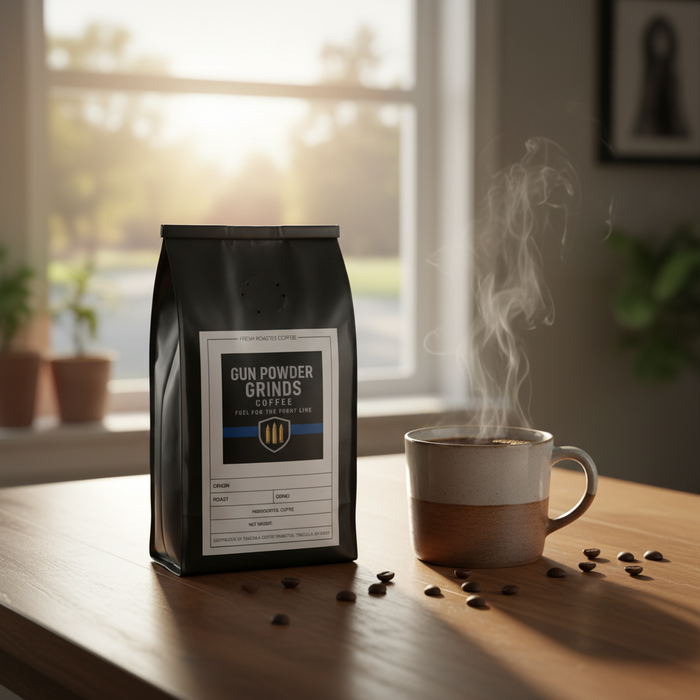 Gun Powder Grinds Nicaragua with steaming mug