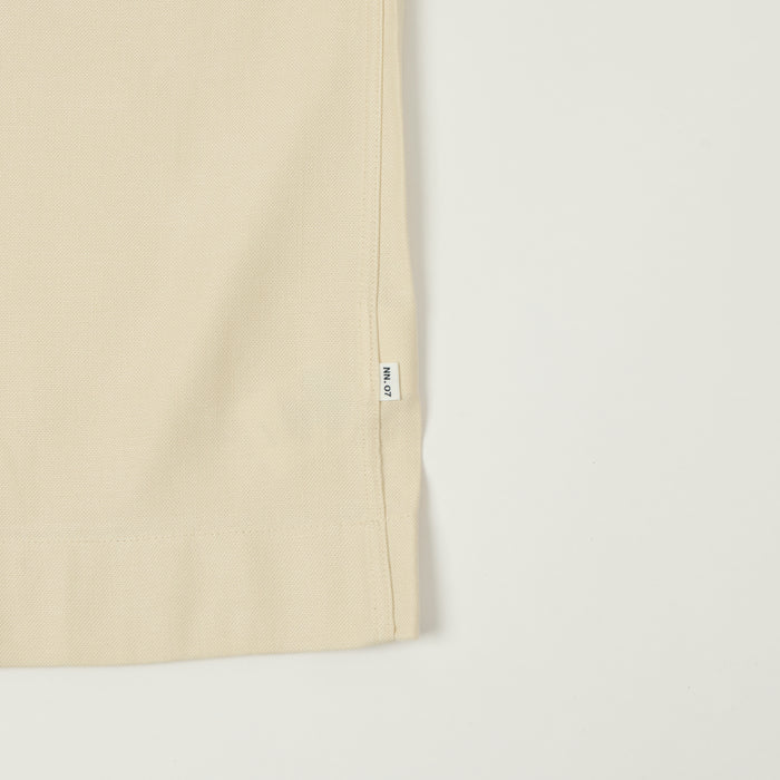 NN07 'Bruno' Half Zip Polo Shirt - Ivory