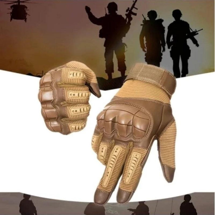Mandotos off-road tactical gloves with touch screen fingertips, durable sports gloves for outdoor and rugged activities.