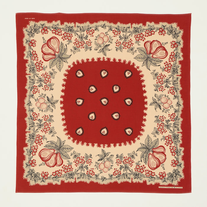 One Ear Brand 'Poire' Bandana - Barn Red