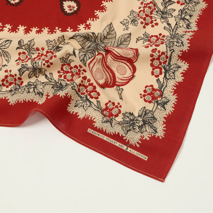 One Ear Brand 'Poire' Bandana - Barn Red