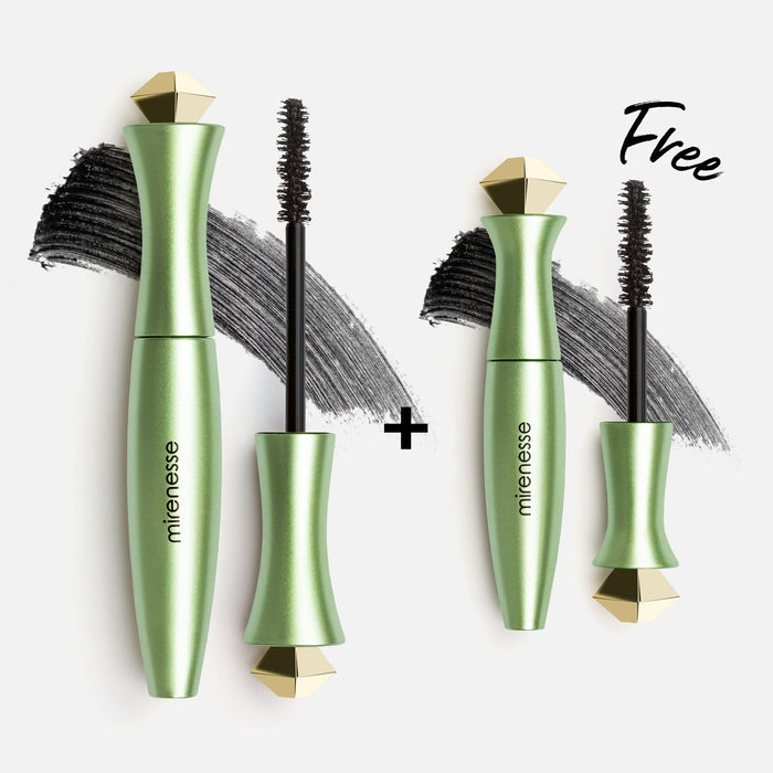MIRENESSE PACK EYE Organic 24hr Mascara Black - Winner 13 Best Mascara Awards + Free Mini
