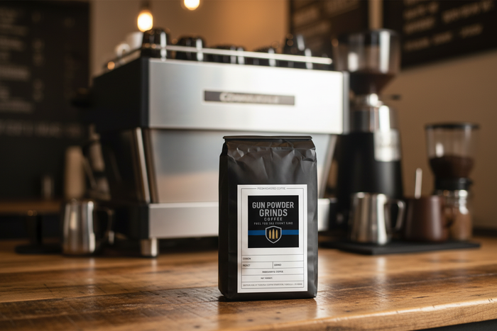 Gun Powder Grinds Papua New Guinea in coffee shop
