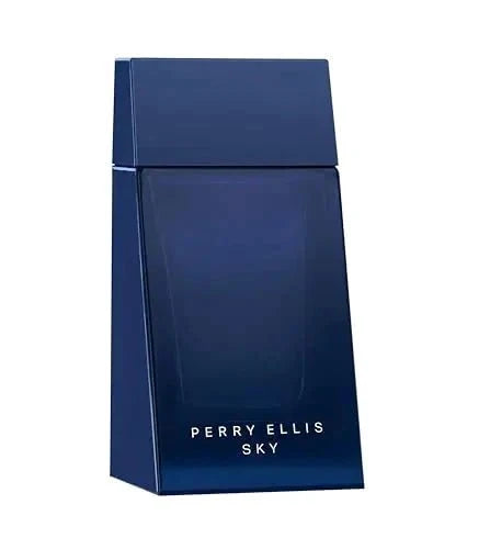 Mandotos International Perry Ellis Aqua Citrus men's 3.4 oz Eau de Toilette bottle with a clear citrus-themed design.