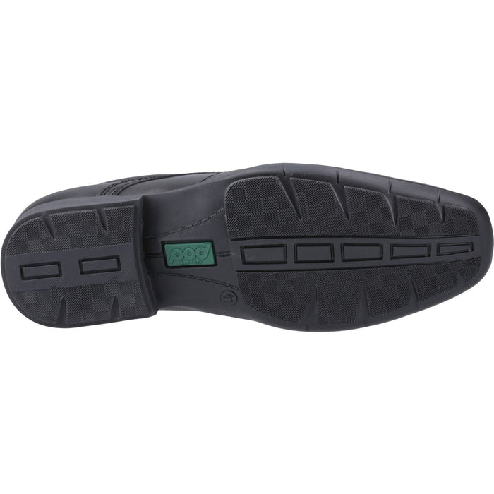 Pod Angus Leather Men's Black Lace-Up Shoes