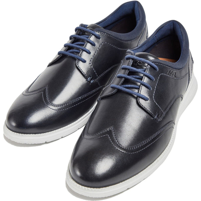 Pod Vantage Leather Men's Navy Lace-Up Shoes
