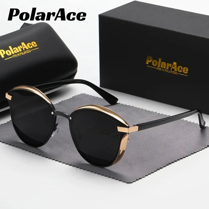 Mandotos International polarized fit-over sunglasses for women with thin temples and anti-glare lenses, ideal for driving.